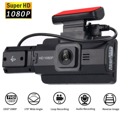 دوربین سهگانه خودرو مدل TripleCam X3 با کیفیت Full HD و دید در شب