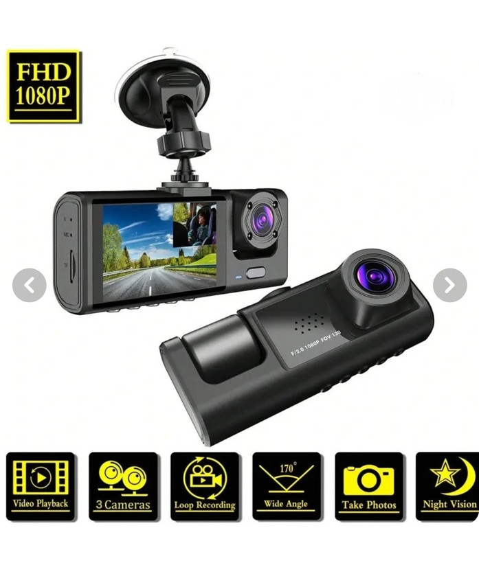 دوربین ثبت وقایع سه دوربین خودرو بلک باکس مدل RoadEye X1