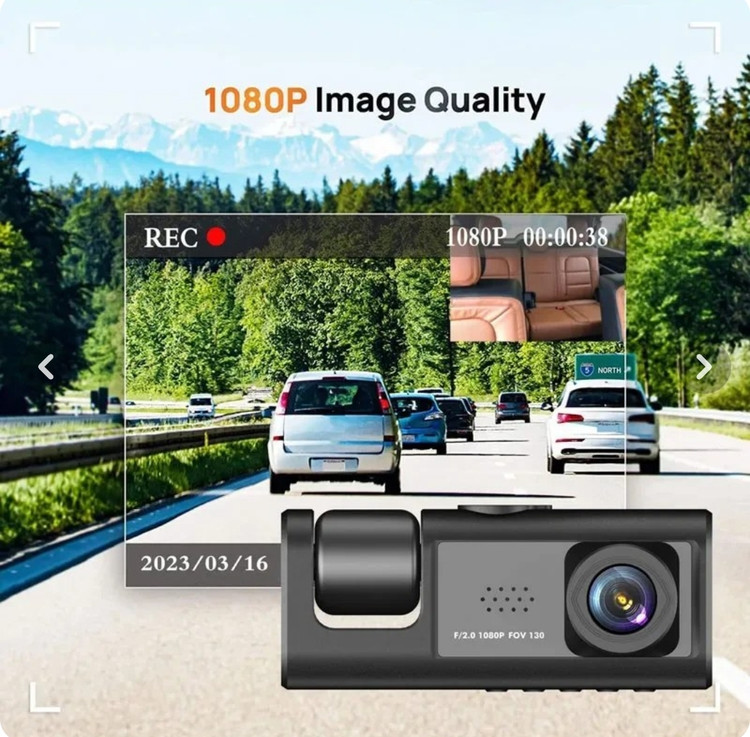 دوربین ثبت وقایع سه دوربین خودرو بلک باکس مدل RoadEye X1