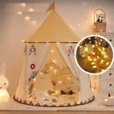 چادر بازی کودک سرخپوستی مدل Teepee گرد | خانه بازی پارچهای کودک
