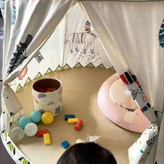 چادر بازی کودک سرخپوستی مدل Teepee گرد | خانه بازی پارچهای کودک
