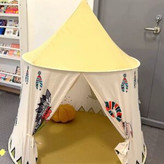 چادر بازی کودک سرخپوستی مدل Teepee گرد | خانه بازی پارچهای کودک