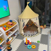 چادر بازی کودک سرخپوستی مدل Teepee گرد | خانه بازی پارچهای کودک